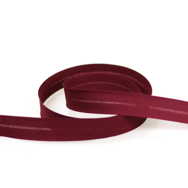 Weltweiter Versand Schrägband gefalzt dunkelrot versch. Breiten
