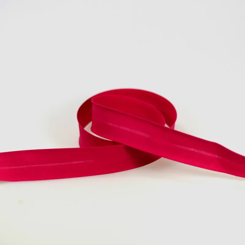 Weltweiter Versand Schrägband gefalzt magenta versch. Breiten