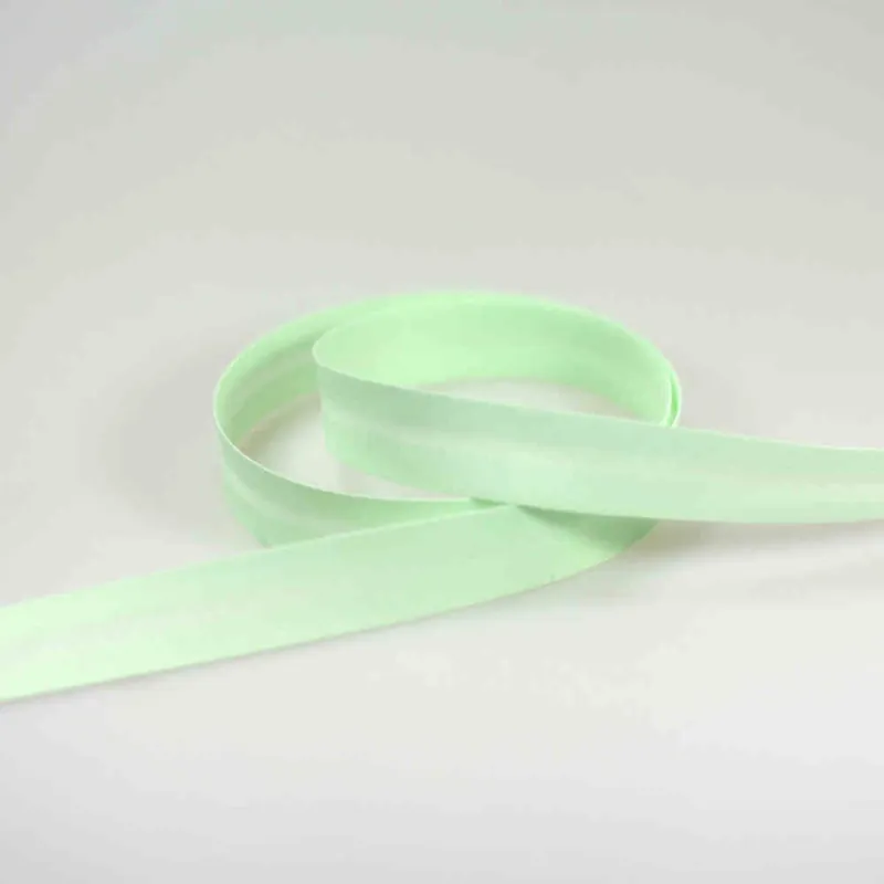 Solange Der Vorrat Reicht Schrägband gefalzt mintgrün 20mm