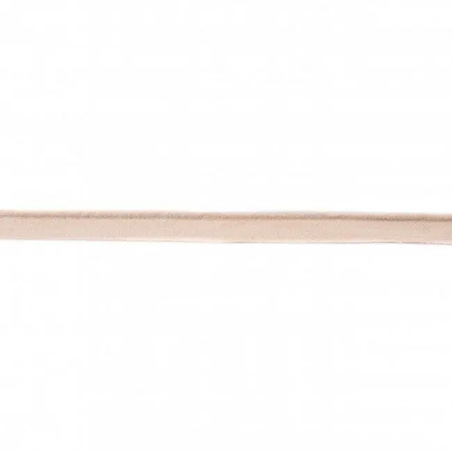 Zertifiziert Wildlederoptik Paspelband 12mm sand