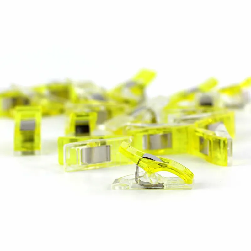Neue Ware Wonder Clips Stoffklammern gelb 20 Stück klein