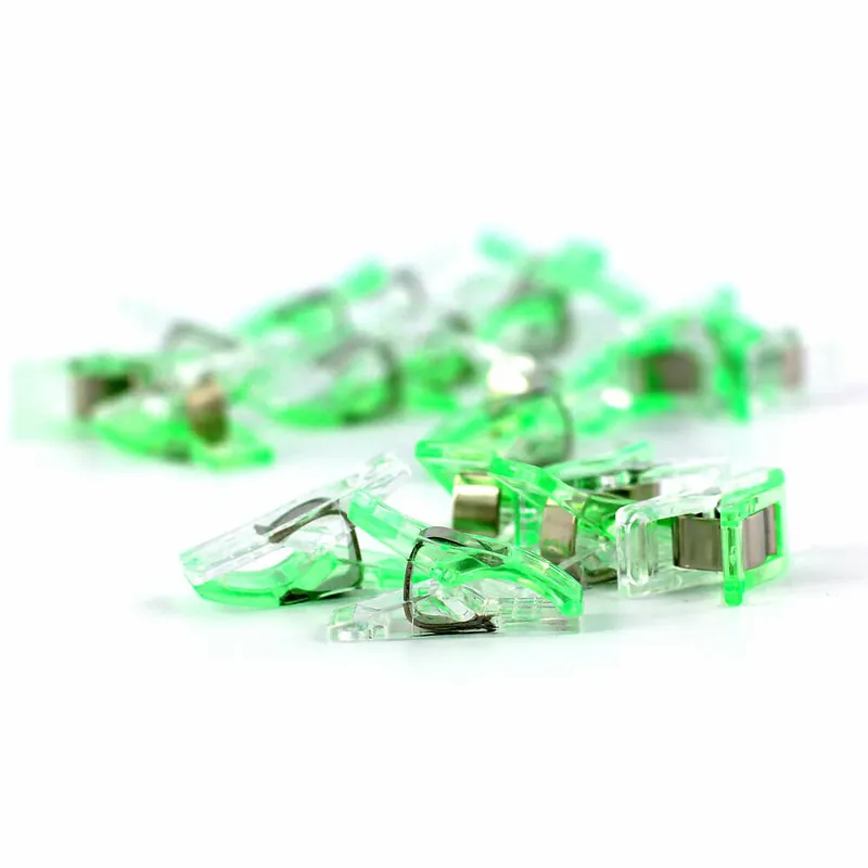 Wonder Clips Stoffklammern grün 20 Stück klein Kostenloser Rückversand