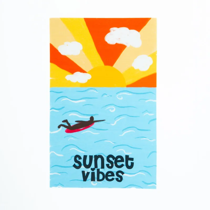 Preis Gesenkt PANEL JERSEY SUNSET VIBES white