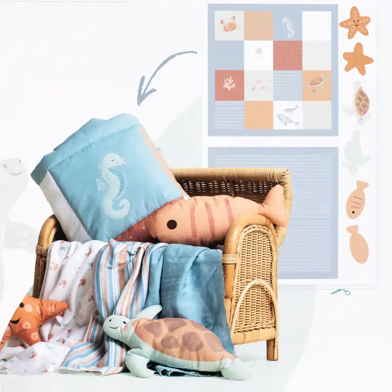 PANEL POPLIN SEA WORLD Ab Werk