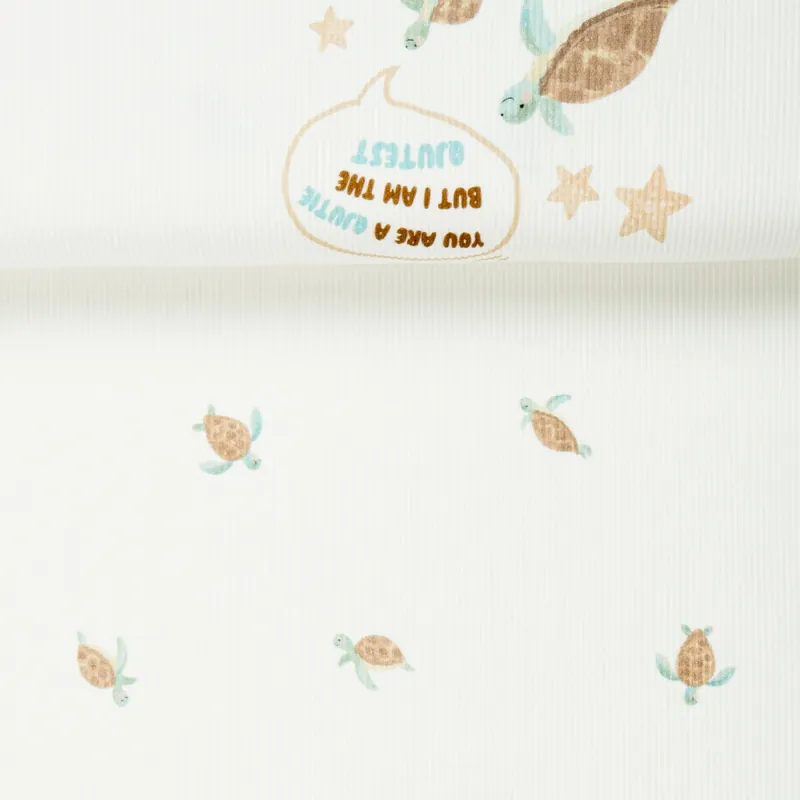Ausverkauf PANEL RIB JERSEY TURTLE white