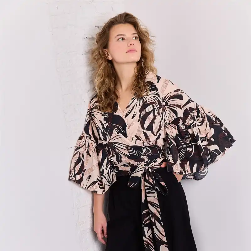 LIGHTWEIGHT COTTON TROPICAL BLACK Heißes Angebot