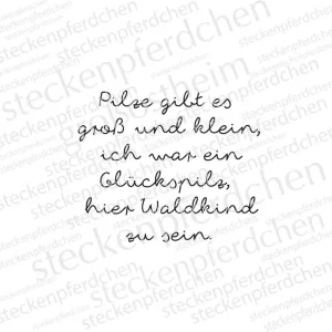 Must-Have Stempelgummi "Waldkind" Steckenpferdchen