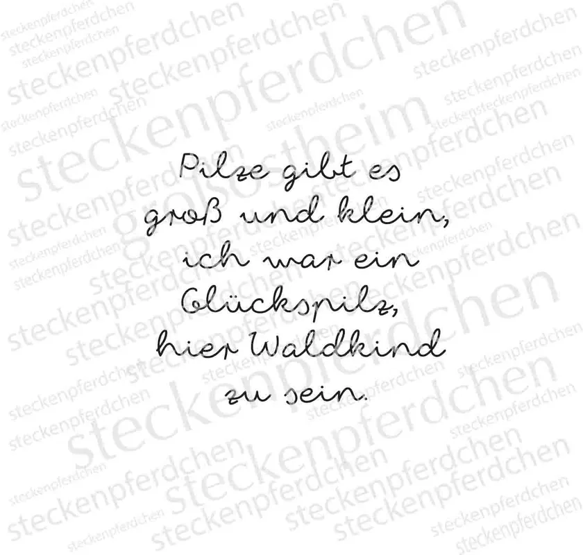 Must-Have Stempelgummi "Waldkind" Steckenpferdchen