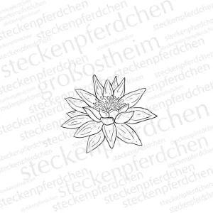 Solange Der Vorrat Reicht Stempelgummi "Seerose" Steckenpferdchen