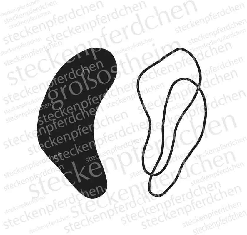 Bestpreis Stempelgummi "grafisch 2" Steckenpferdchen