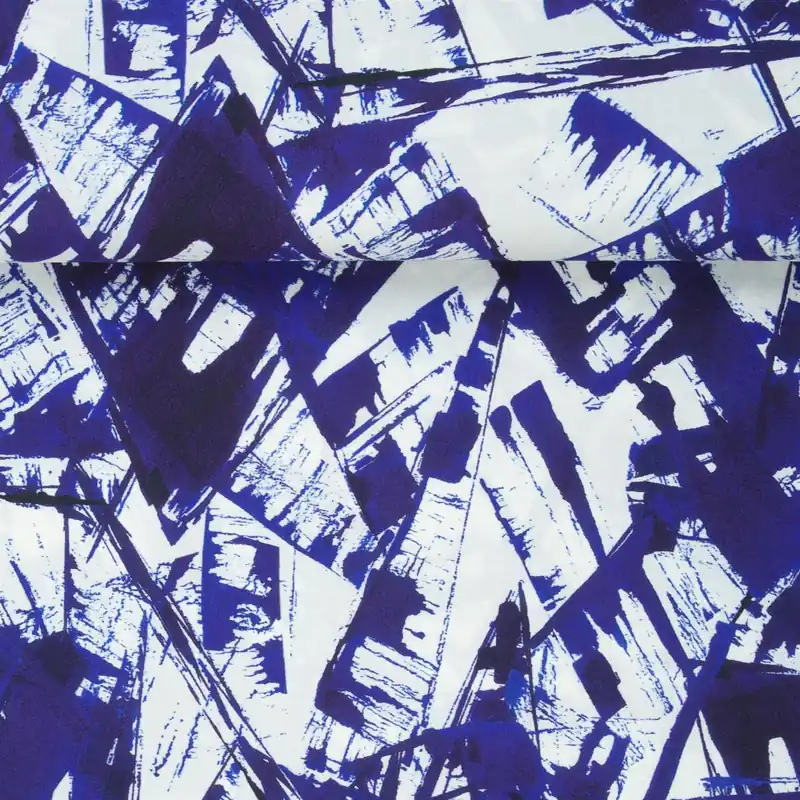 Mega-Angebot VISCOSE WHITE BLUE GRAPHIC
