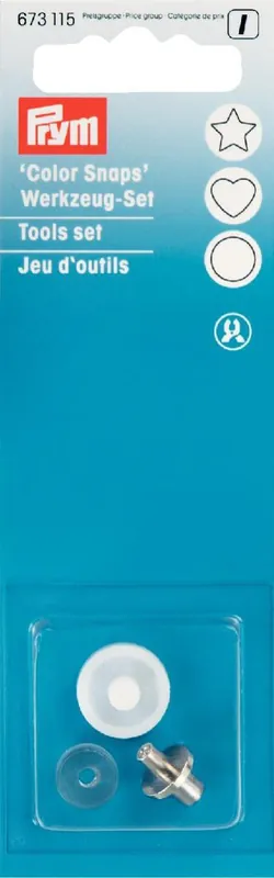 Zertifiziert Prym Color Snaps Werkzeug-Set Metall
