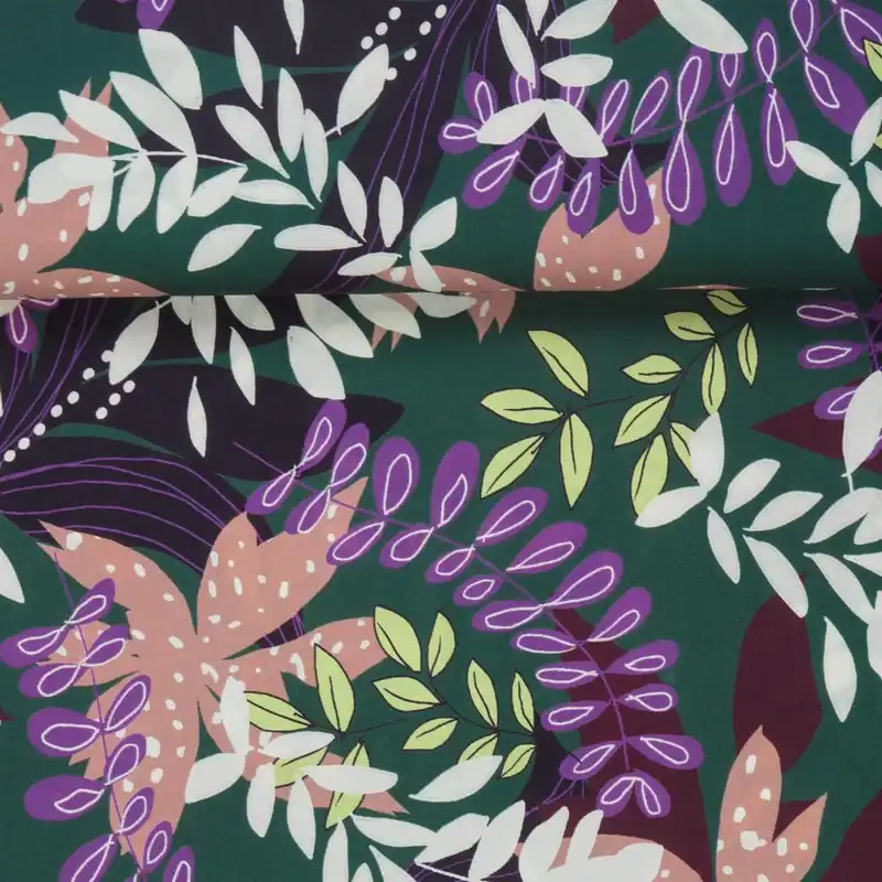 VISCOSE LILLY FOREST GREEN Knallerangebot