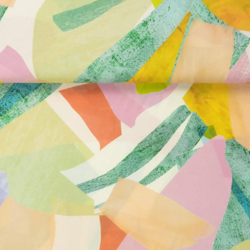 VISCOSE SOFT ABSTRACT PRINT Billig