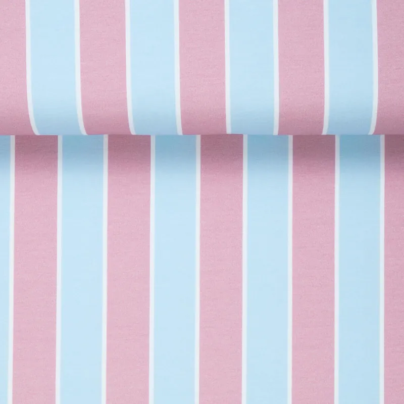 ORGANIC FRENCH TERRY VERTICAL STRIPES BLUE Jetzt Zugreifen