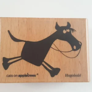 Abverkauf cats on appletrees Holzstempel Pferd Hugobald