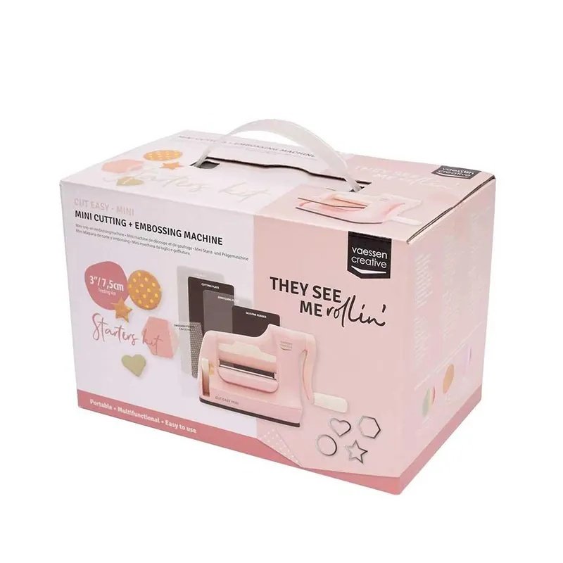 Vaessen Mini Stanzmaschine Starter Kit rosa Preiswert