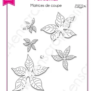 4en Scrap Stanzdie - Poinsettias Neue Ware