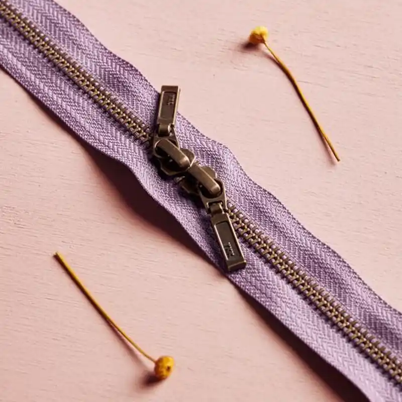 ZIPPER BRASS DOUBLE SLIDER divine parma Neue Ware