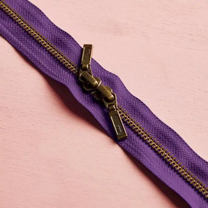 ZIPPER BRASS DOUBLE SLIDER majestic purple Knallerangebot