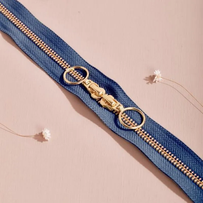 ZIPPER GOLD DOUBLE SLIDERcobalt Online Kaufen