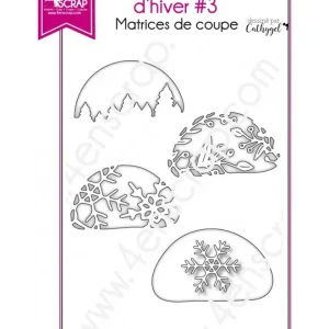 4en Scrap Stanzdie Winter Transparencies 3 Preiswert