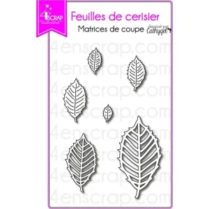 Echt 4en Scrap Stanzdie cherry leaves