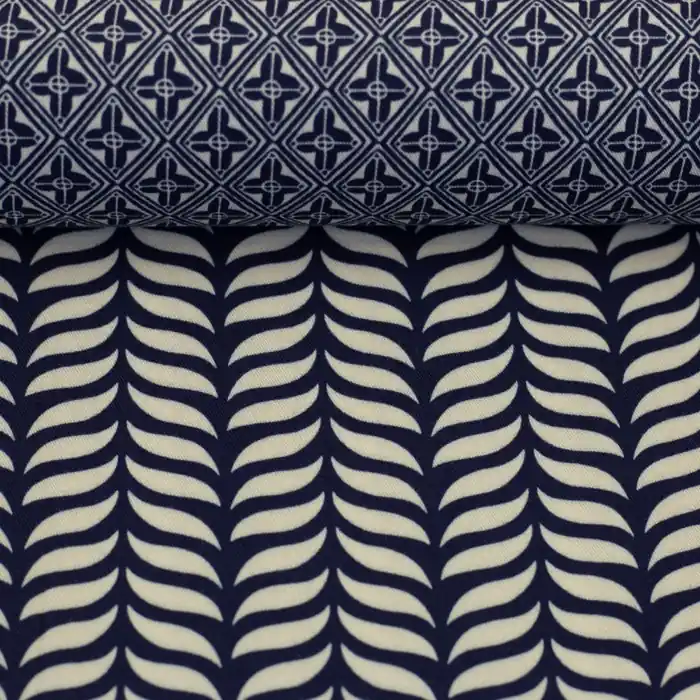 *REST* 90 x 150 cm - Viskose Webware - Molina - blau - Swafing by Bienvenido Colorido Top-Preis