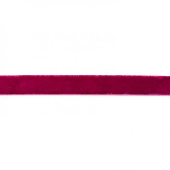 Zertifiziert Samtband beere Meterware Breite: 15mm 100% Polyester