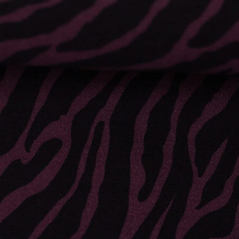 *REST* 35 x 150 cm - Viskose Webware - „Klara" - Zebra lila - Swafing Jetzt Kaufen