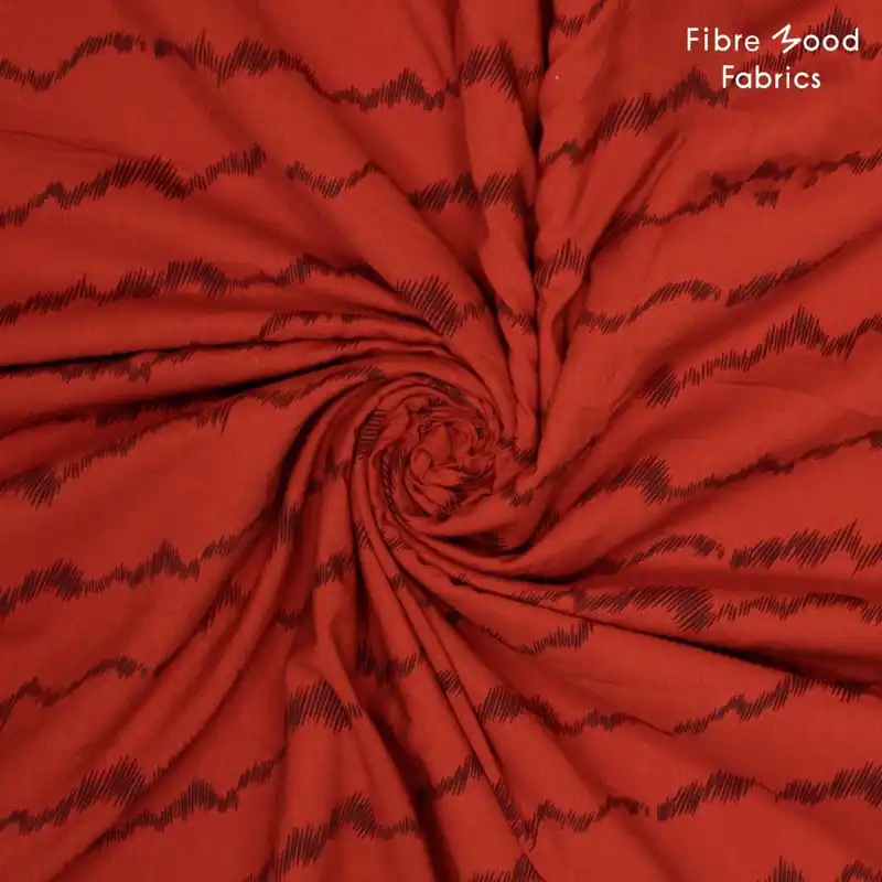 *REST* 75 x 150 cm - Viskose Baumwolle „Kris Kras" - brown - Fibre Mood Begrenztes Angebot