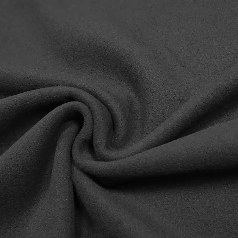 Wollstoff-Mix uni - schwarz Sichere Zahlung