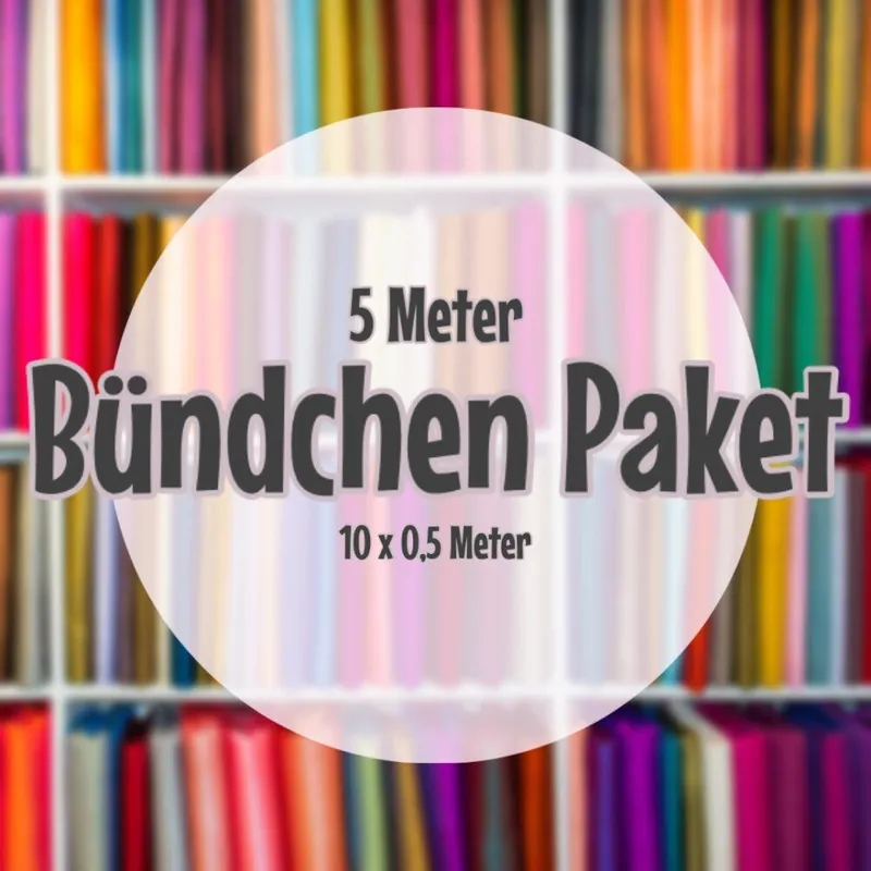 5 Meter - 10 x 0,5 m Bündchen Paket Bestpreis