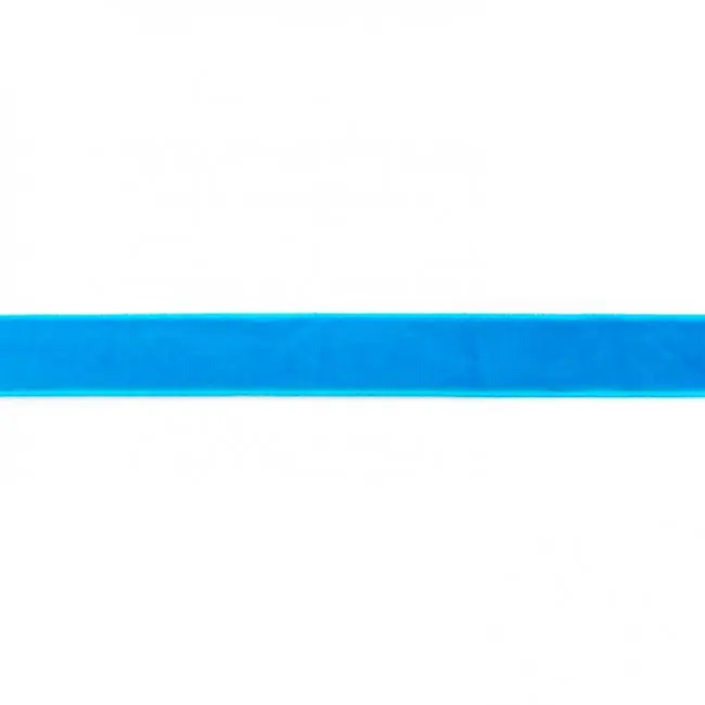 Zertifiziert Samtband türkis Meterware Breite: 15mm 100% Polyester