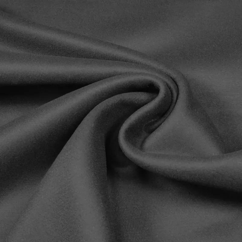 Wollstoff-Mix uni - schwarz Kostenfreie Lieferung