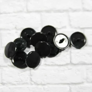 Kostenfreie Lieferung Baby Snap Druckknöpfe glänzend schwarz