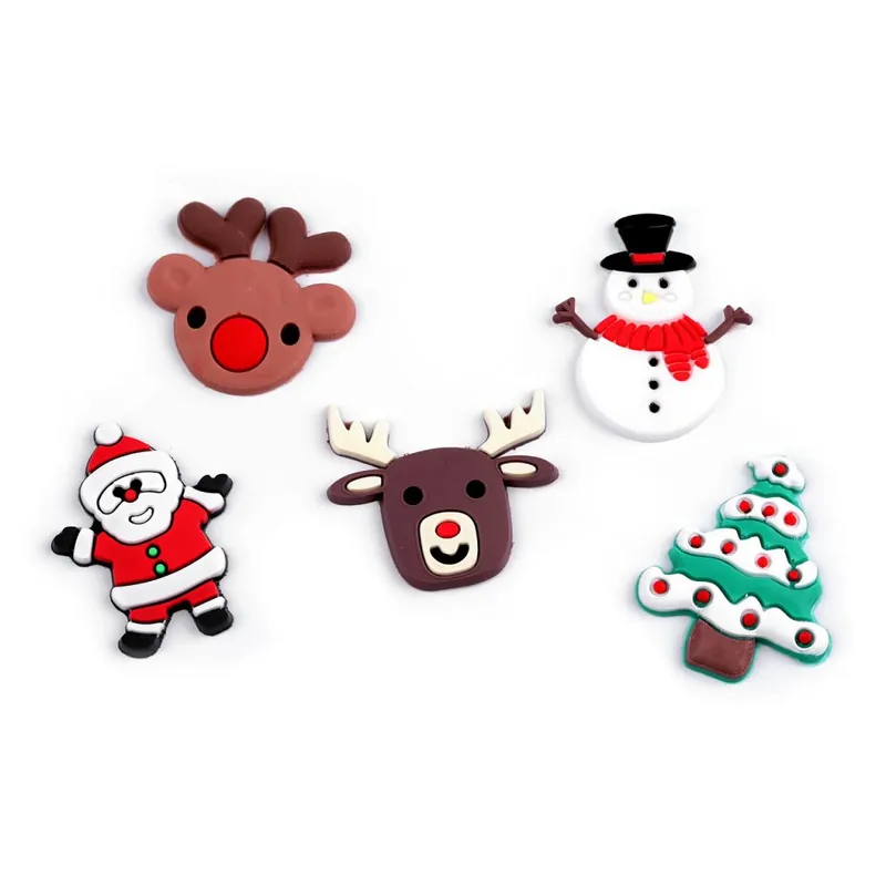 3D-Weihnachtsdekorationen aus Silikon zum Aufkleben, Mix Solange Der Vorrat Reicht
