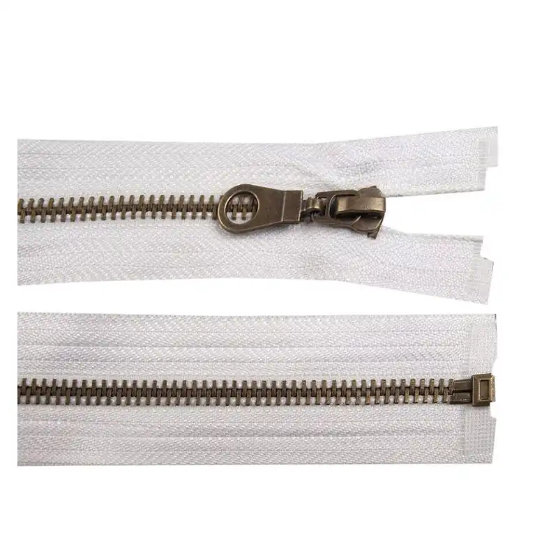 Altmessing-Reißverschluss Nr. 5, Länge 70 cm, für Jacken Preiswert