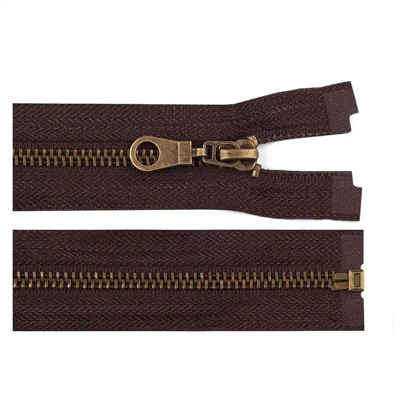 Altmessing-Reißverschluss Nr. 5, Länge 85 cm, für Jacken Begrenztes Angebot