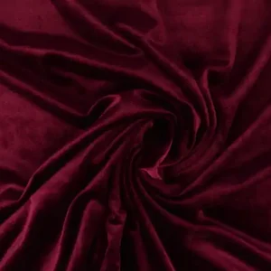 Zertifiziert Samt Stretch: Bordeauxrot
