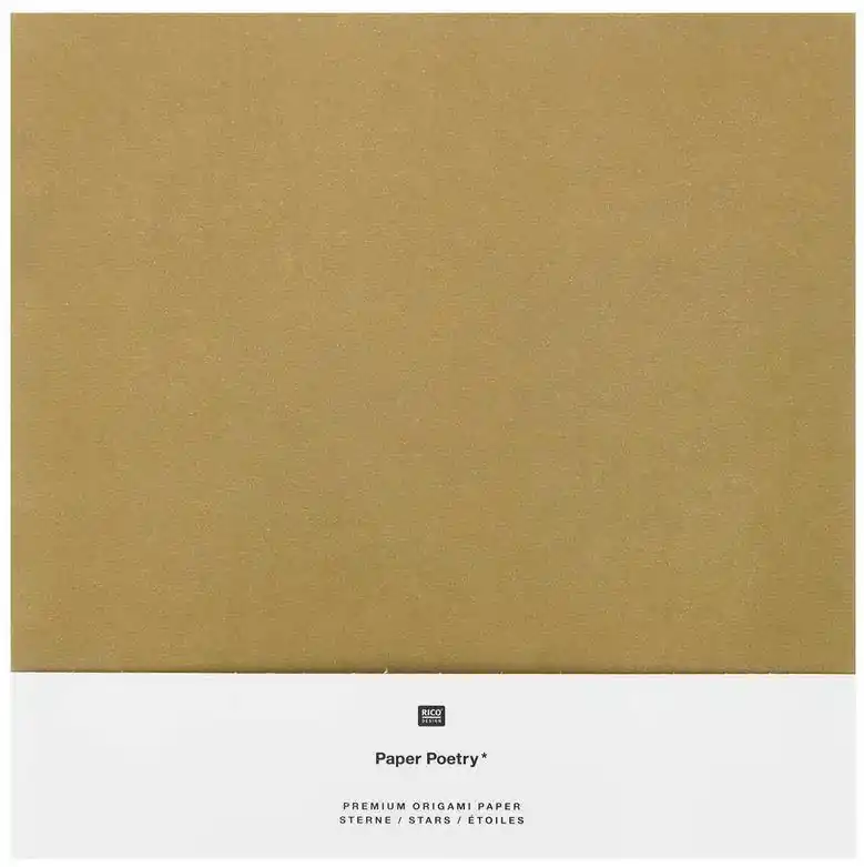 Zertifiziert Origami Papier 20x20 cm - gold/silber