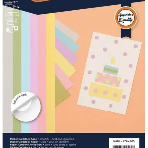 Florence Sticker Cardstock glatt A4 pastel Direktkauf