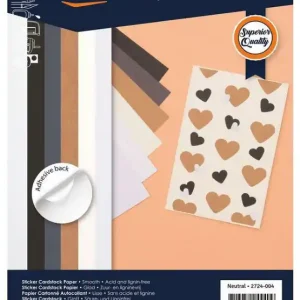 Wochenendangebot Florence Sticker Cardstock glatt A4 Neutral