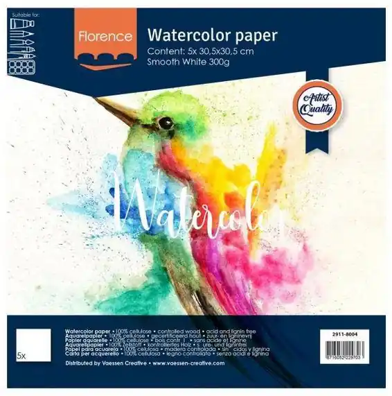 Sonderangebot Florence Watercolor Paper - Smooth White 12inch