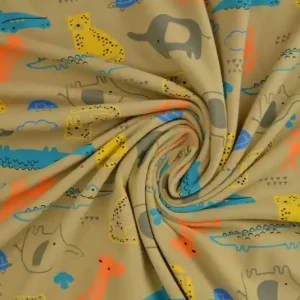 Aktuell Baumwolljersey Royal - Safari beige