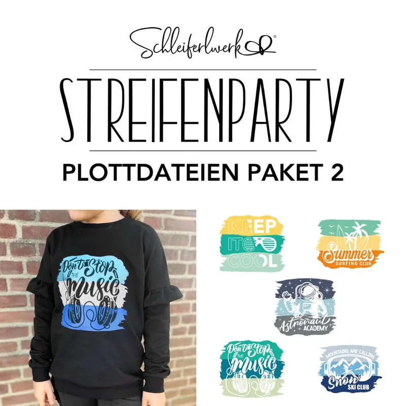 Streifenparty Set 2 | Schleiferlwerk | Plottdateien Gleich Bestellen
