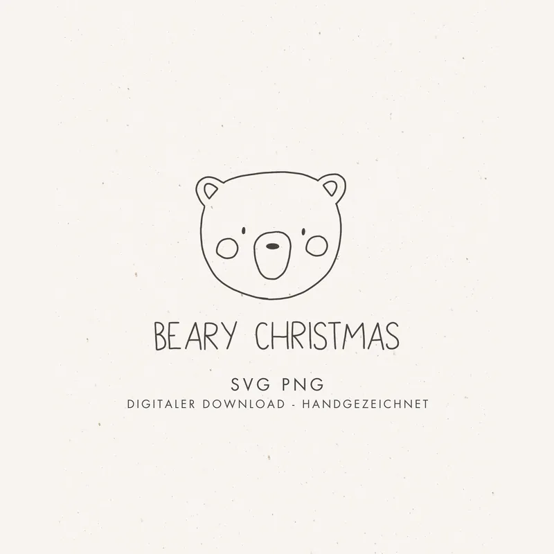 Top-Seller Plotter- und Laserdatei "BEARY CHRISTMAS"