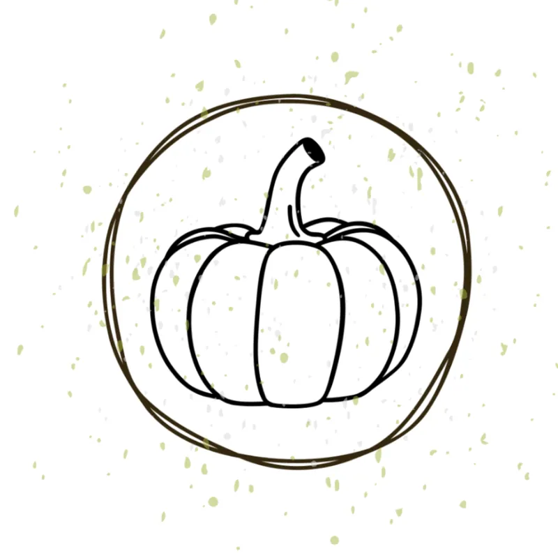 Direkt Vom Hersteller Kürbis mit Kreis Plotterdatei | DIY Hunger