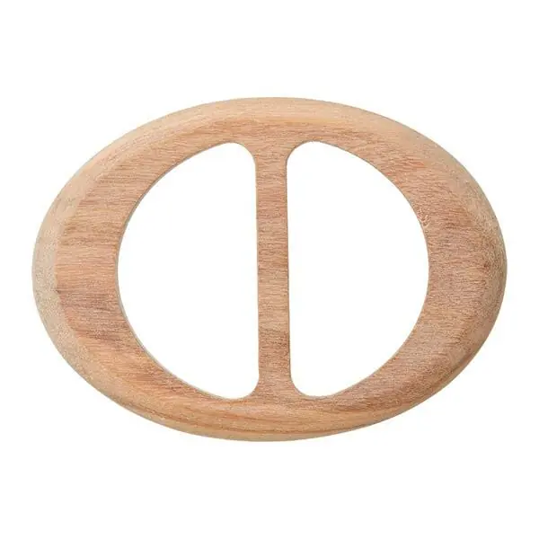 Expressversand Holzschließe oval – beige