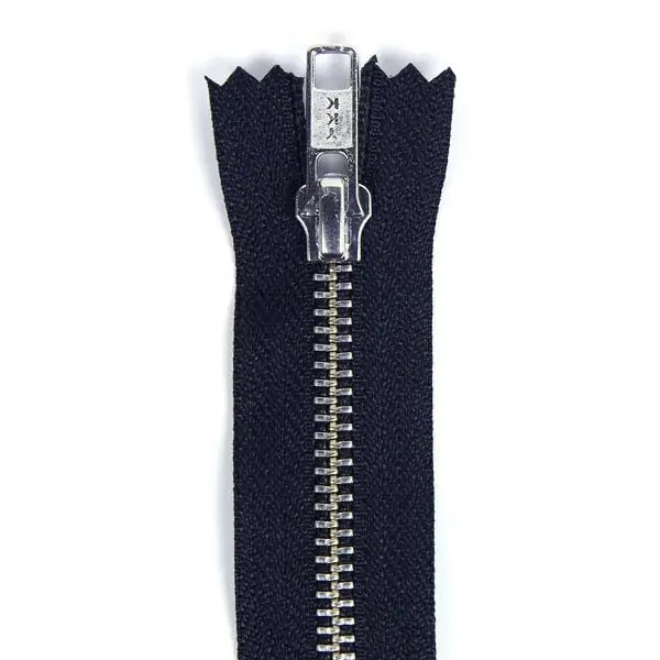 Top-Preis Reißverschluss nicht teilbar| Metall silber (058) | YKK